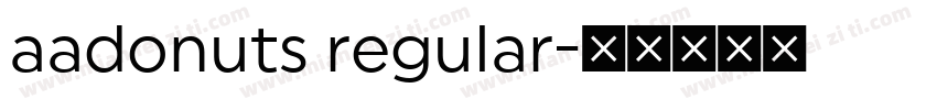 aadonuts regular字体转换